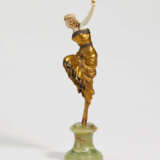 Paul Philippe. Ivory, bronze and green onyx figurine of a Russian dancer - photo 2
