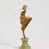 Paul Philippe. Ivory, bronze and green onyx figurine of a Russian dancer - Foto 4