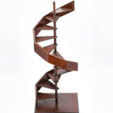 France. Softwood model of a staircase with stained mahogany veneer - photo 2
