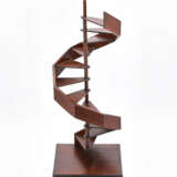 France. Softwood model of a staircase with stained mahogany veneer - photo 3