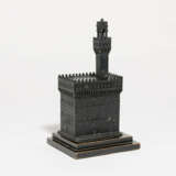 Italy. Zinc cast model of the Palazzo Vecchio in Florence - photo 1