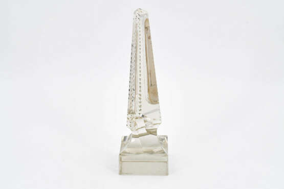 Böhmen. Glass obelisk with thermometer - фото 3