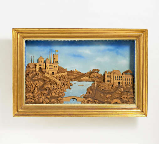 Germany. Large cork diorama with view of the Rhine Valley - photo 1