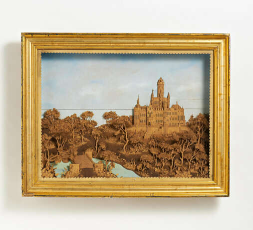 Germany. Large cork diorama with view of a castle - фото 1