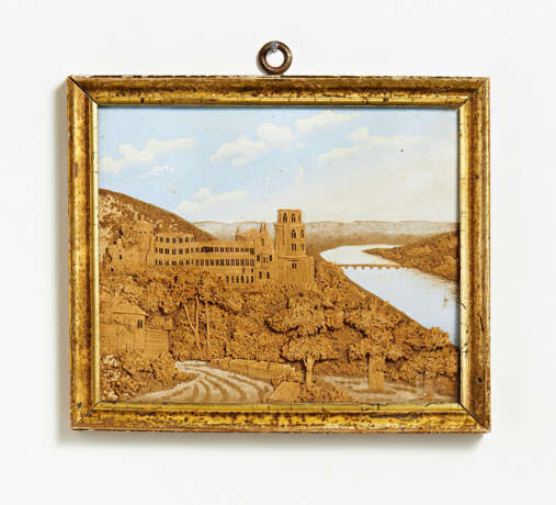 Germany. Cork diorama with view of Heidelberg Castle - photo 1
