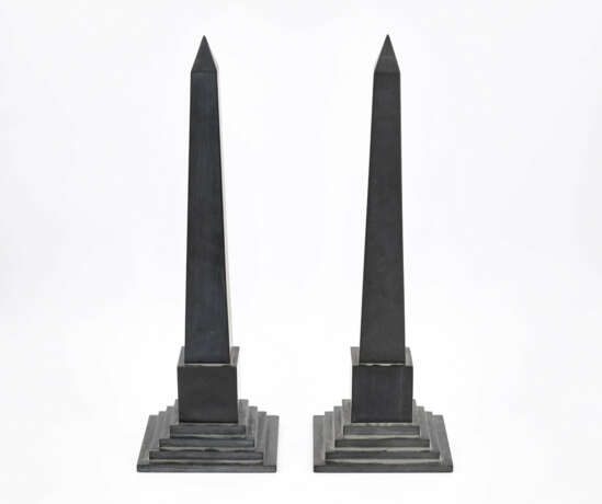 Wohl England. Pair of marble obelisks - Foto 6