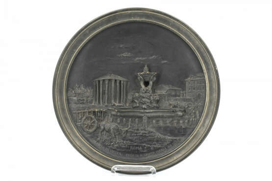 Caramic plate with depiction of the Vesta temple - photo 4