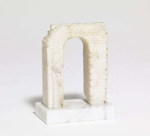 Italy. Alabaster model of the Nolan Gate in Pompeji - photo 1