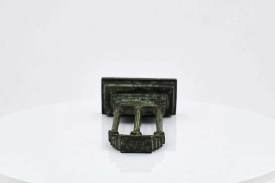 Italy. Small zinc cast model of the Castor and Pollux Temple in Rome - photo 3