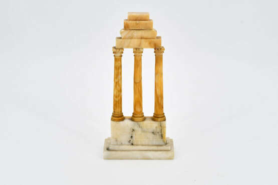 Italy. Alabaster model of the Castor and Pollux temple in Rome - photo 4
