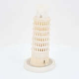 Small alabaster model of the Leaning Tower of Pisa - photo 4
