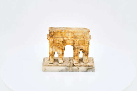 Italy. Small alabaster model of the Arch of Constantine in Rome - photo 2