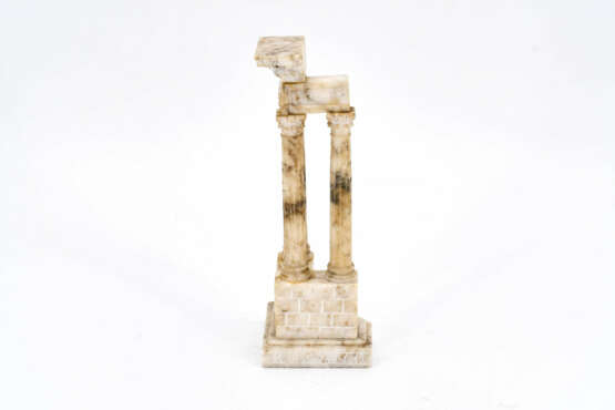 Italy. Two alabaster models of Roman temples - photo 3
