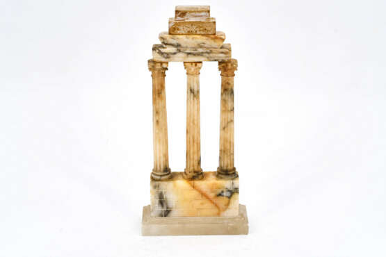Italy. Two alabaster models of Roman temples - photo 6