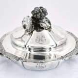 Paris. Round lidded silver bowl with knob in the shape of a large cauliflower - photo 3