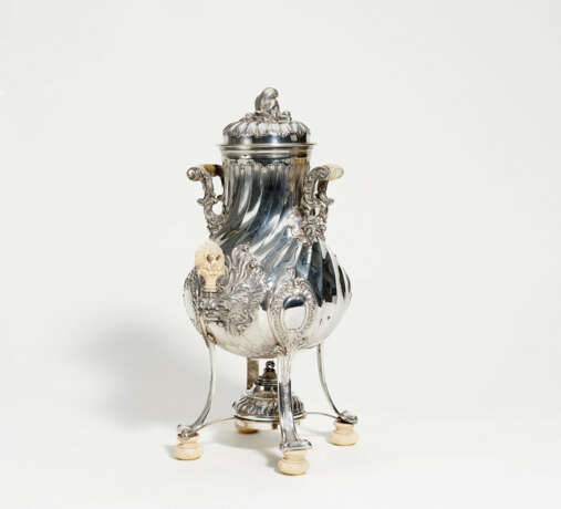 Paris. Silver and ivory hot water urn style rococo - photo 1