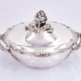 Paris. Lidded silver bowl with artichoke knob and seashell decor - Foto 6
