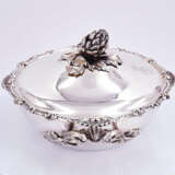 Paris. Lidded silver bowl with artichoke knob and seashell decor - Foto 7