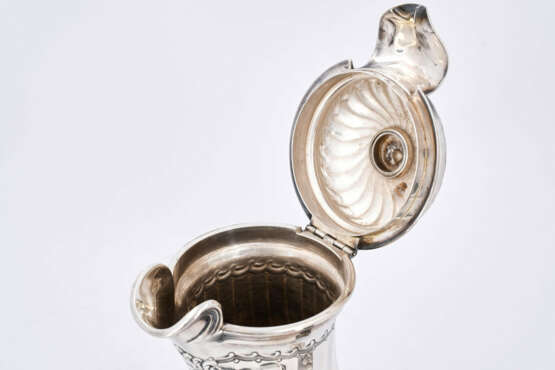 Paris. Pear shaped silver chocolate pot with wooden handle - photo 2