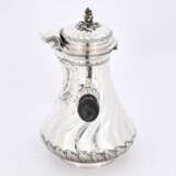 Paris. Pear shaped silver chocolate pot with wooden handle - photo 5
