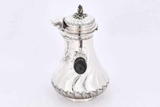 Paris. Pear shaped silver chocolate pot with wooden handle - Foto 5