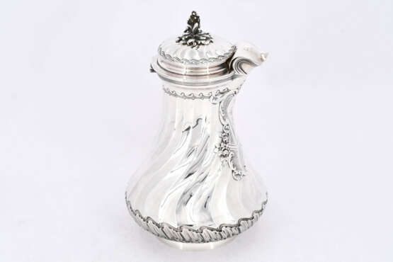 Paris. Pear shaped silver chocolate pot with wooden handle - Foto 7