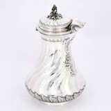 Paris. Pear shaped silver chocolate pot with wooden handle - photo 7