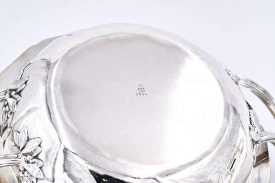 Paris. Flat lidded silver bowl with artichoke knob - Foto 4