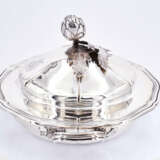 Paris. Flat lidded silver bowl with artichoke knob - photo 6