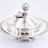 Paris. Flat lidded silver bowl with artichoke knob - photo 8