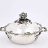 France. Lidded silver bowl with handle in the shape of a large cauliflower - Foto 4