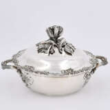 France. Lidded silver bowl with handle in the shape of a large cauliflower - фото 6