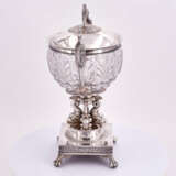 Paris. Empire silver and crystal glass bonbonniere with swan and dolphin decor - Foto 3