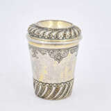 Danzig. Partially gilt Régence silver beaker with gilt interior - photo 3