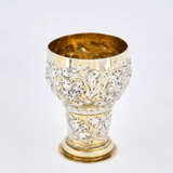 Nuremberg. Partially gilt silver chalice with gilt interior and flower tendril decor - photo 4