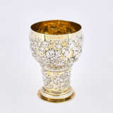 Nuremberg. Partially gilt silver chalice with gilt interior and flower tendril decor - photo 5