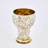 Nuremberg. Partially gilt silver chalice with gilt interior and flower tendril decor - photo 7