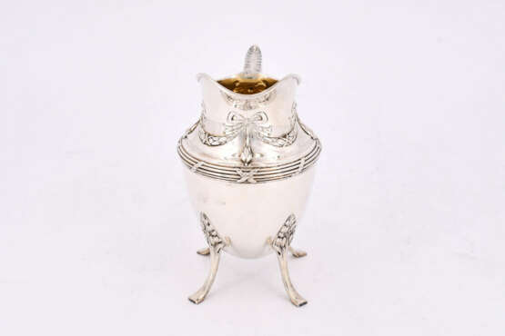 Bremen. Four Piece silver coffee and tea service with ribbon and festoon decor - photo 18