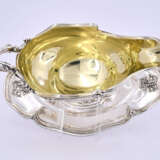 Paris. Silver gravy boat with gilt interior on fixed saucer style Rococo - фото 6
