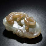 A JADE CHILONG DISC BI YUAN DYNASTY (1271-1368) - photo 1