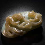 A JADE CHILONG DISC BI YUAN DYNASTY (1271-1368) - photo 2