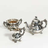 Germany. Three-piece silver coffee service with figural handles - photo 1