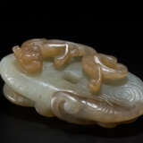 A JADE CHILONG DISC BI YUAN DYNASTY (1271-1368) - Foto 4