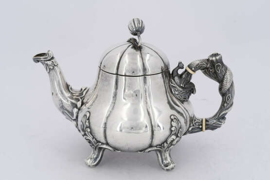 Germany. Three-piece silver coffee service with figural handles - photo 14