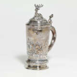 Wohl Belgien. Hunting themed silver tankard - photo 1