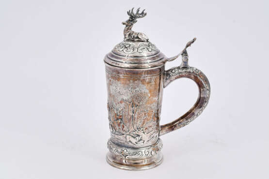 Wohl Belgien. Hunting themed silver tankard - photo 5