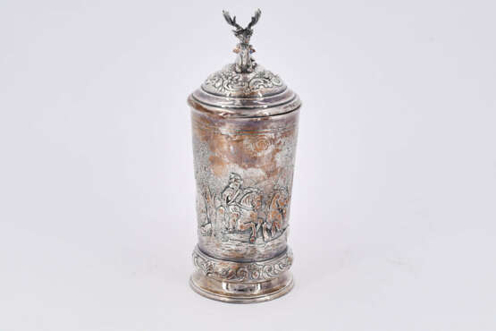Wohl Belgien. Hunting themed silver tankard - photo 8