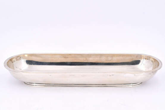 Aarhus. Narrow, long silver serving bowl with rounded ends - photo 5