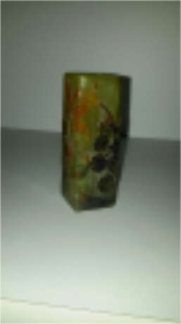 Daum Frères. Miniature glass vase with blackberry twigs - photo 1
