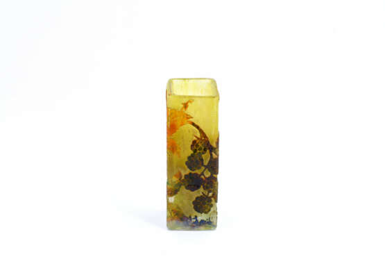 Daum Frères. Miniature glass vase with blackberry twigs - Foto 3
